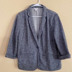 Lauren Conrad Heather Grey Knit Blazer